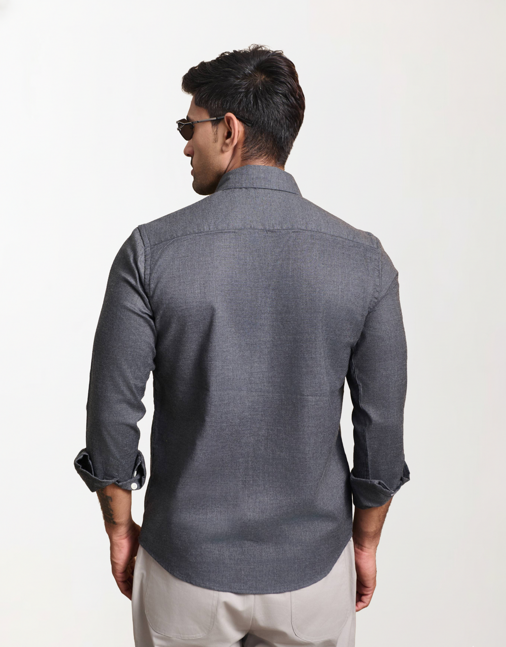 solid melange grey small