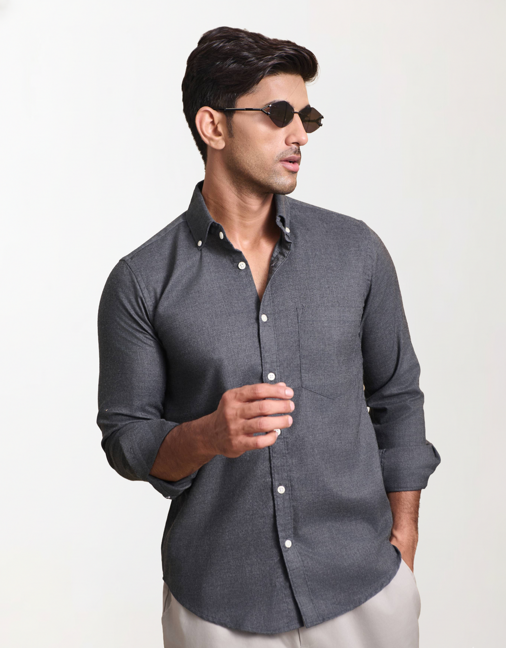 solid melange grey small