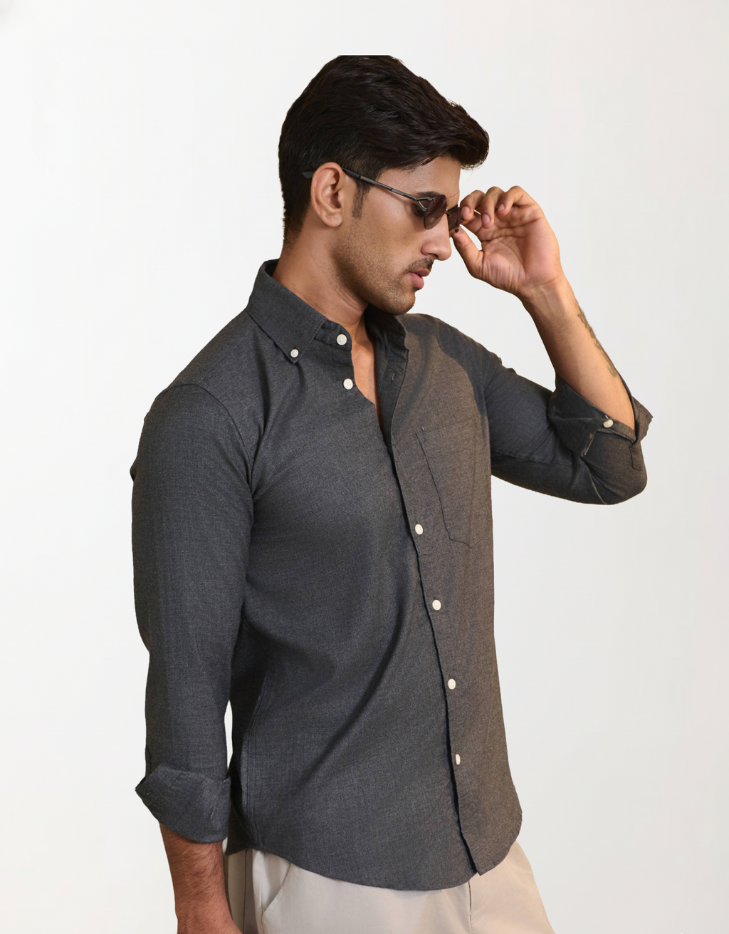 solid melange grey small