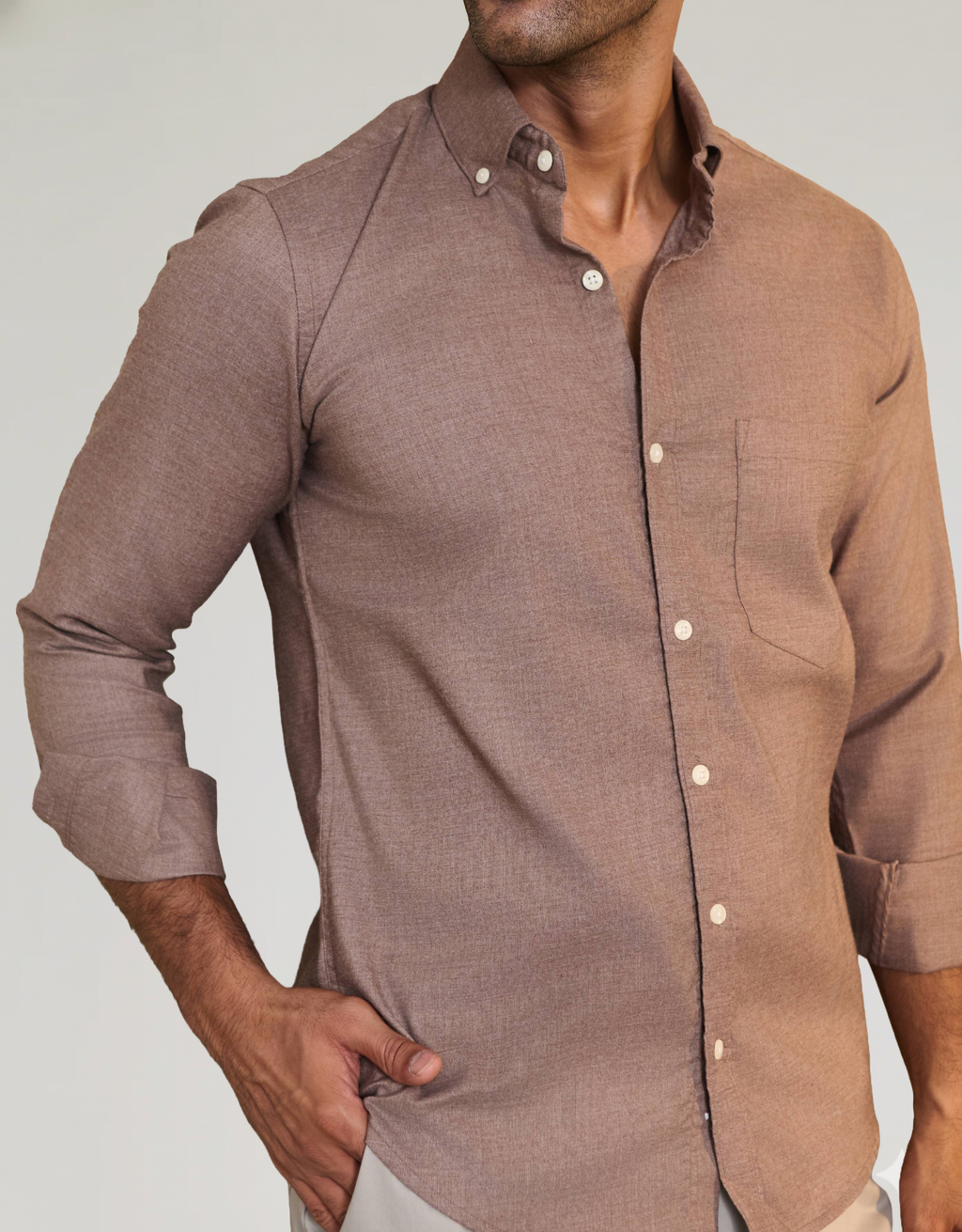 solid melange beige small