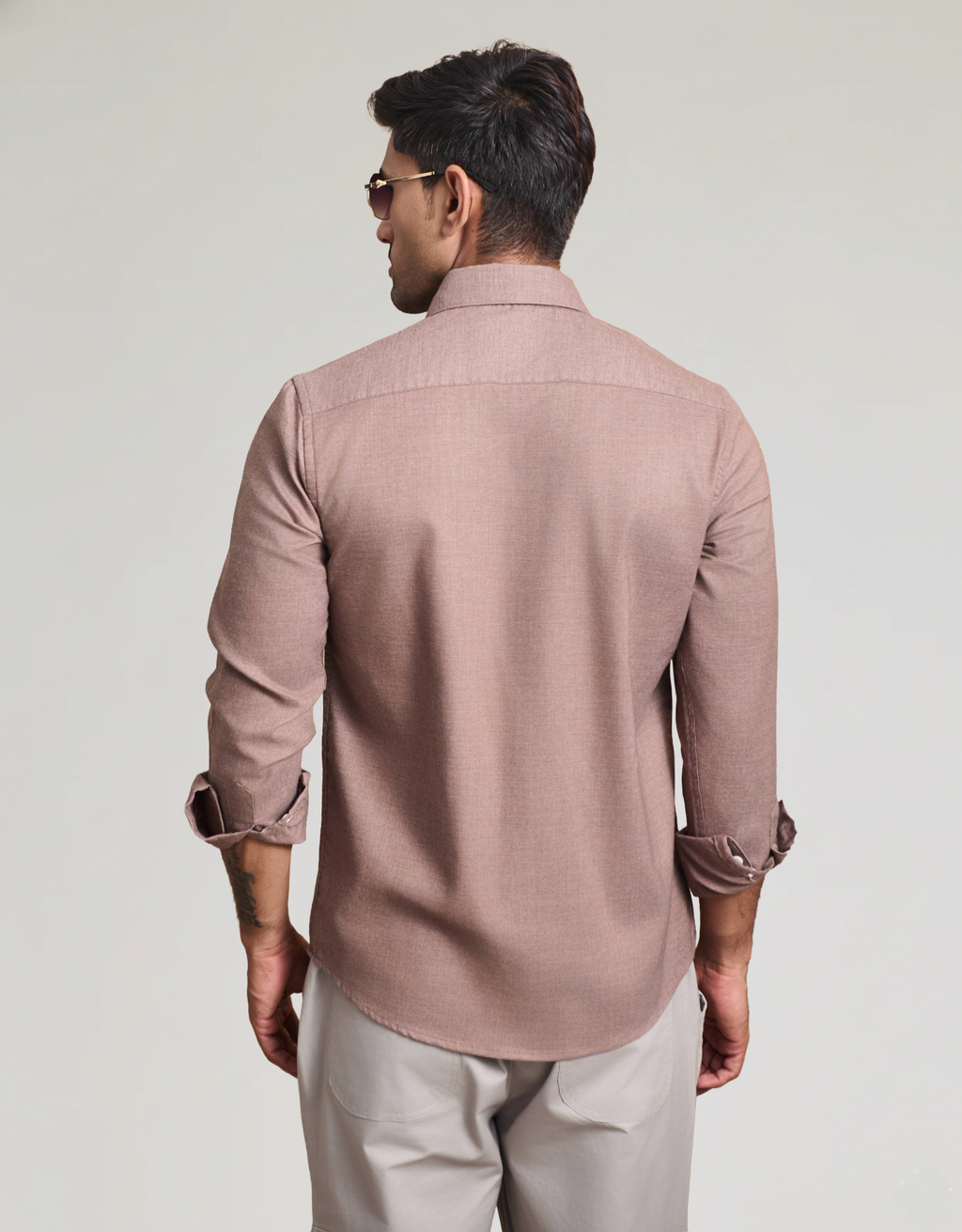solid melange beige small