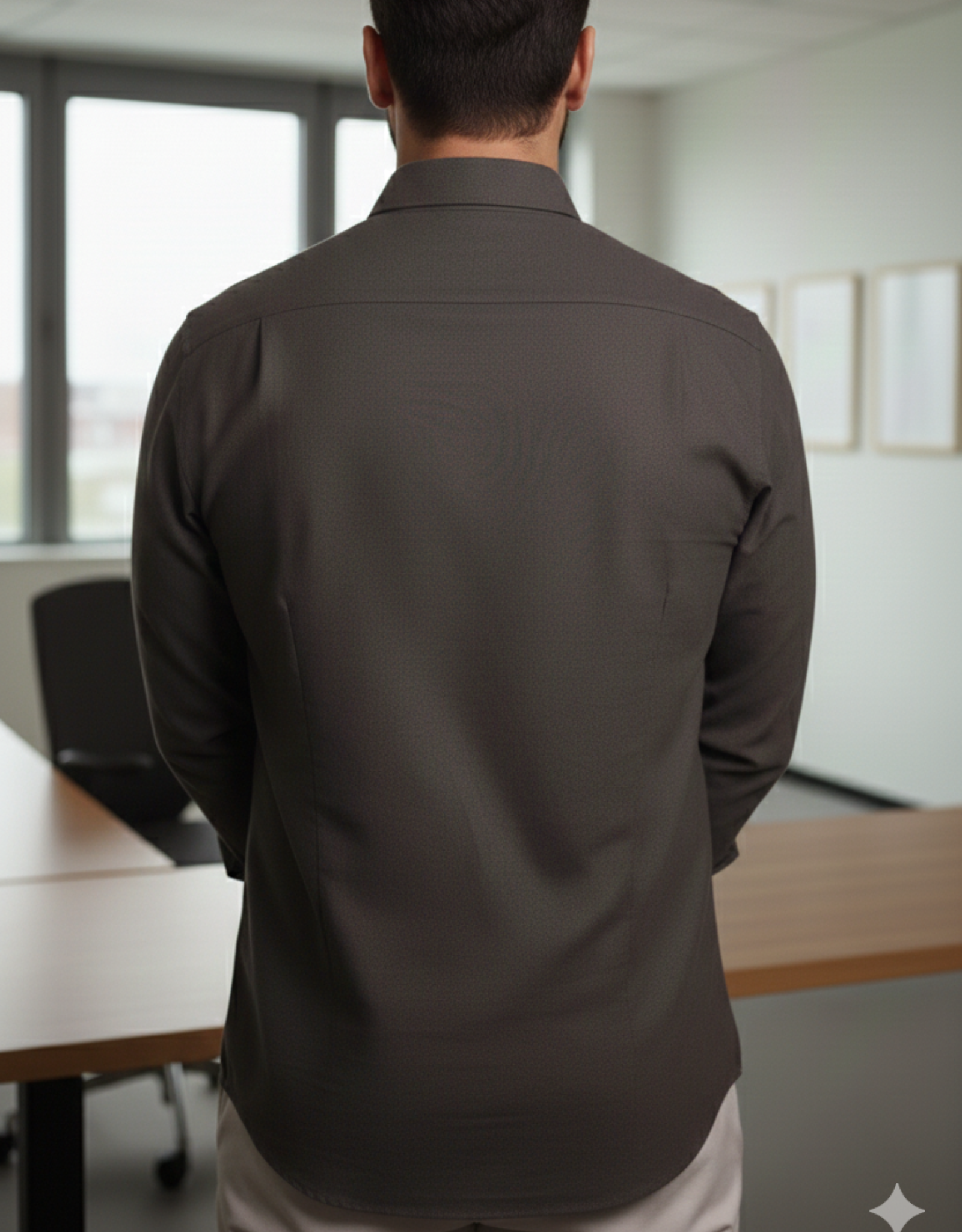 solid oxford dark brown small