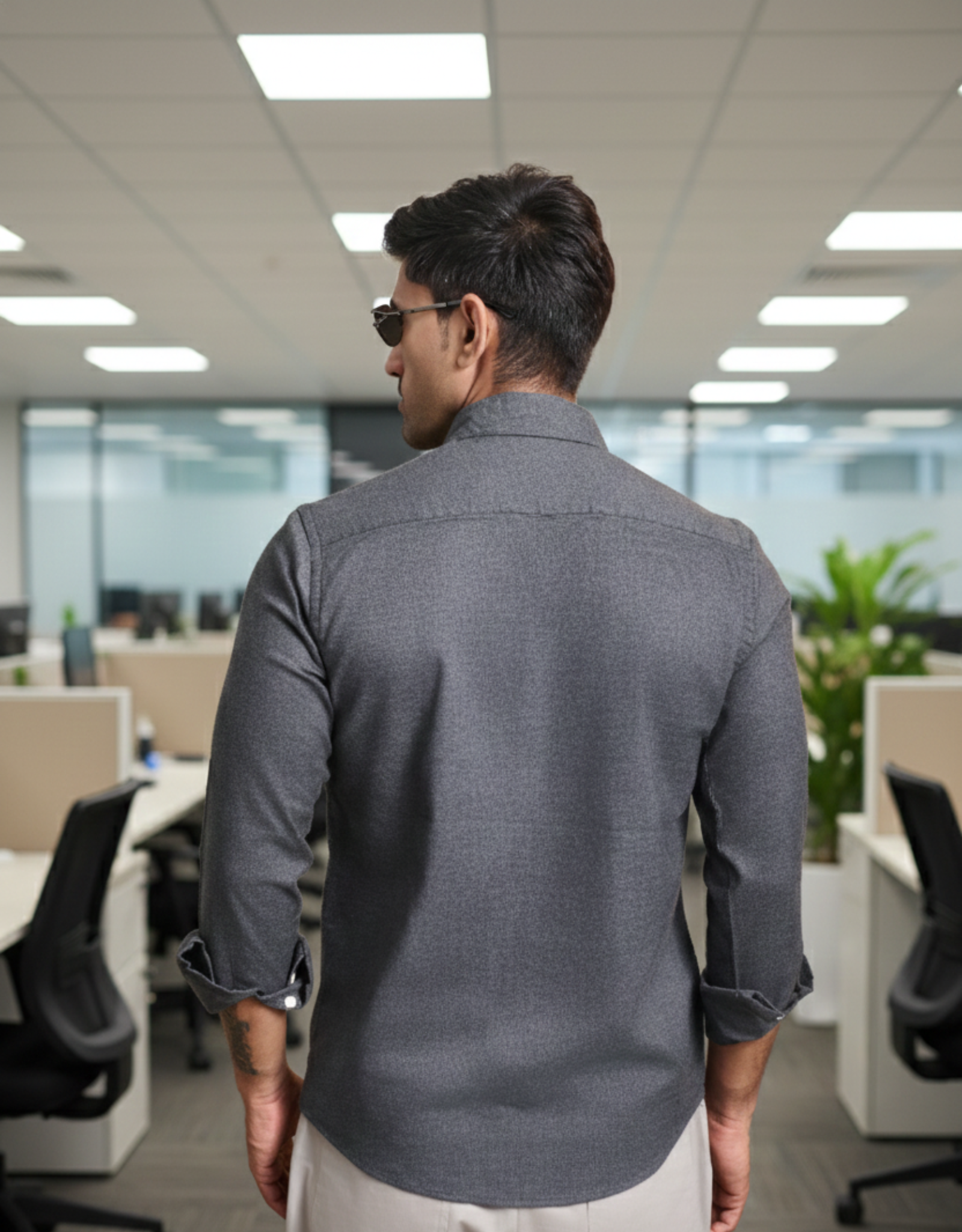 solid melange grey small