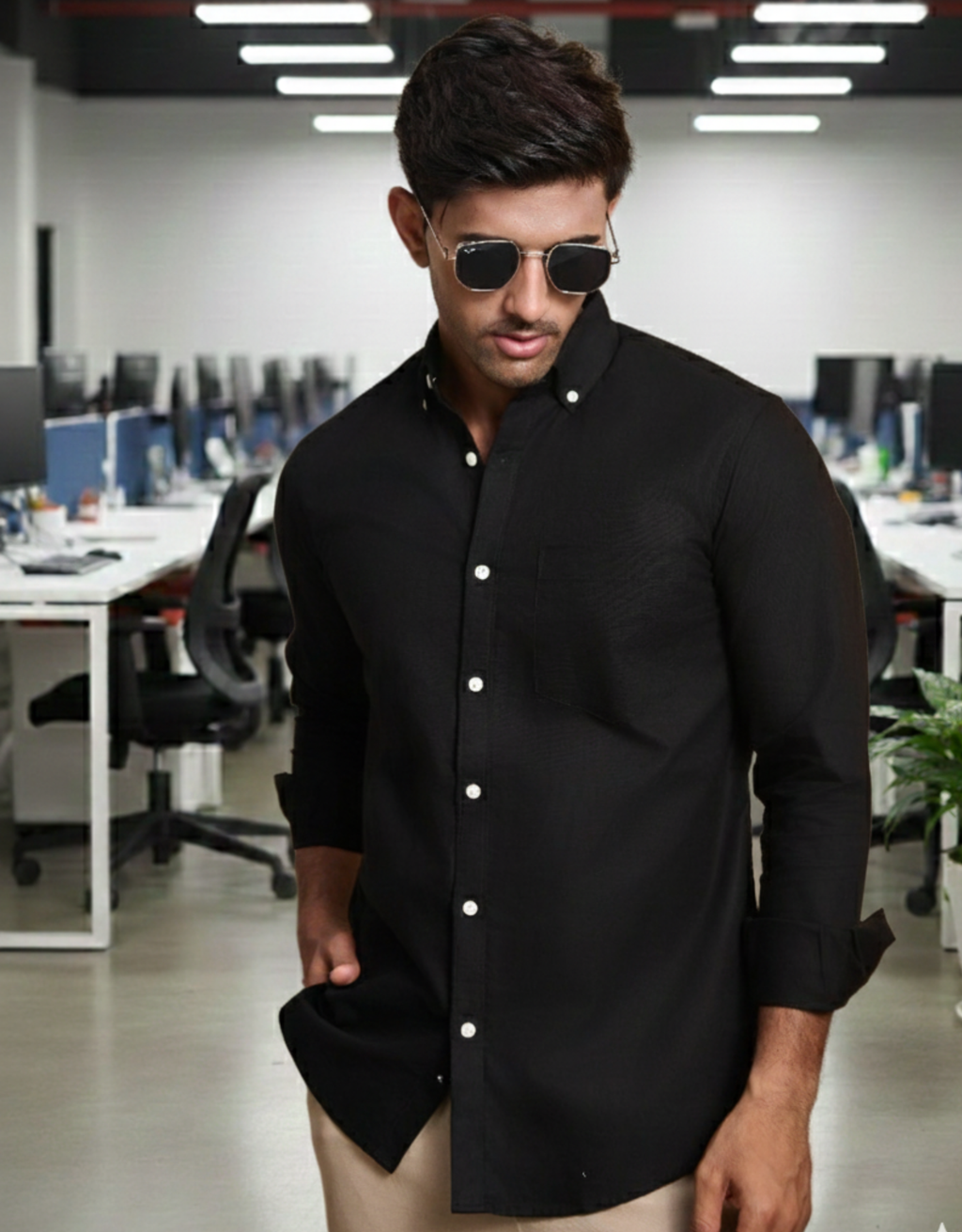 solid oxford black small