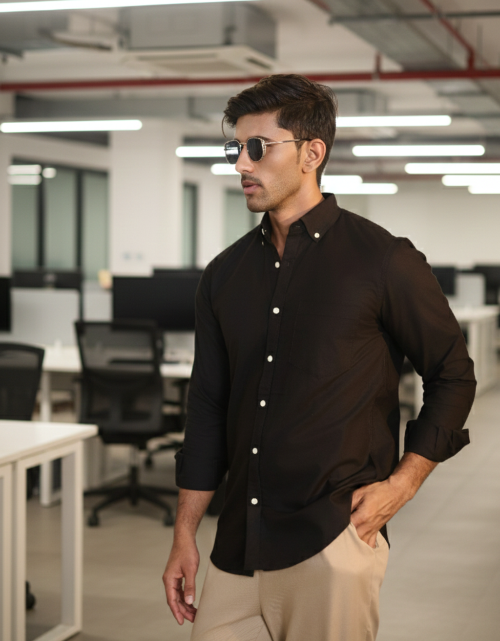 solid oxford black small